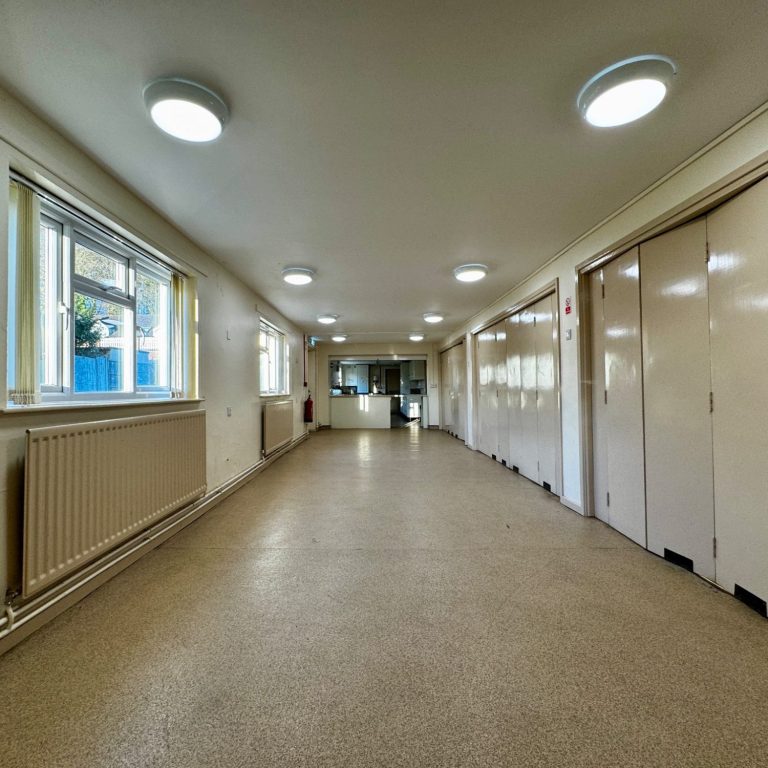 Breakout space that connects to the Main Hall at Whitmore Village Hall.
