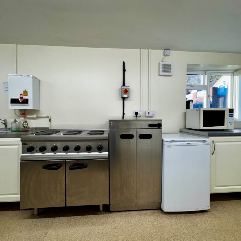 The well-equipped kitchen at Whitmore Village Hall